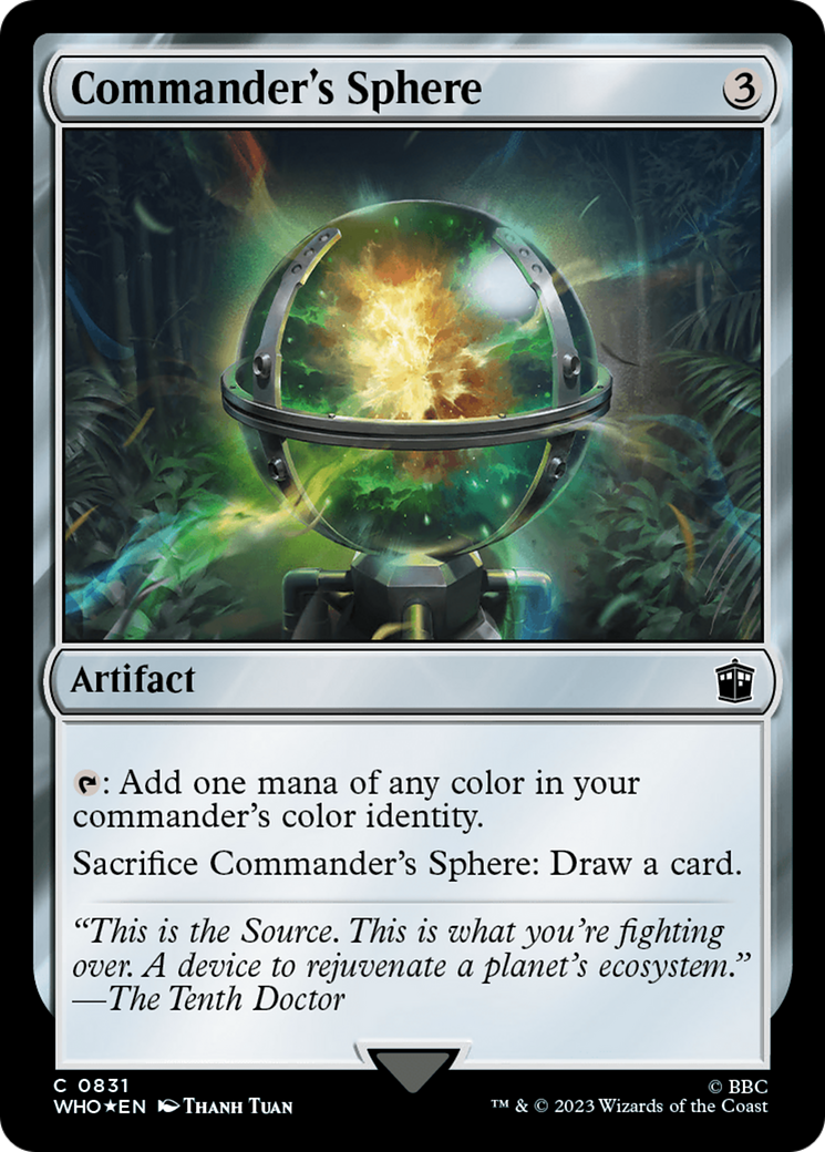 Commander's Sphere (Surge Foil) [Doctor Who] | Good Games Modbury