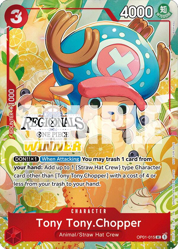 Tony Tony.Chopper (Online Regional 2024 Vol. 3) [Winner] [One Piece Promotion Cards] | Good Games Modbury