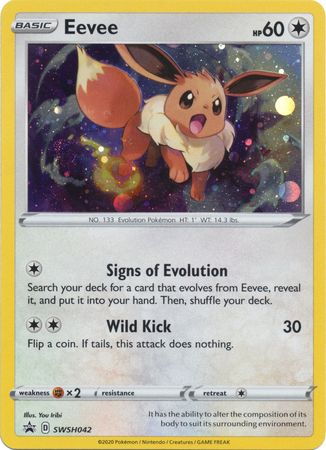 Eevee (SWSH042) [Sword & Shield: Black Star Promos] | Good Games Modbury