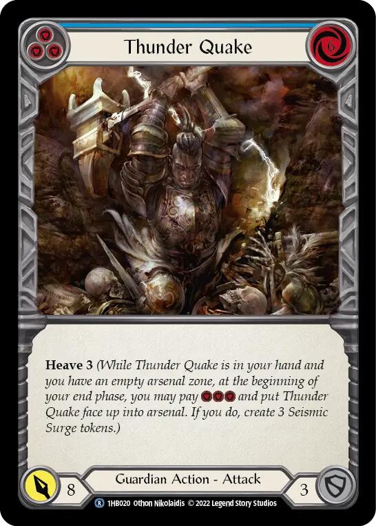 Thunder Quake (Blue) [1HB020] (History Pack 1 Bravo Blitz Deck) | Good Games Modbury