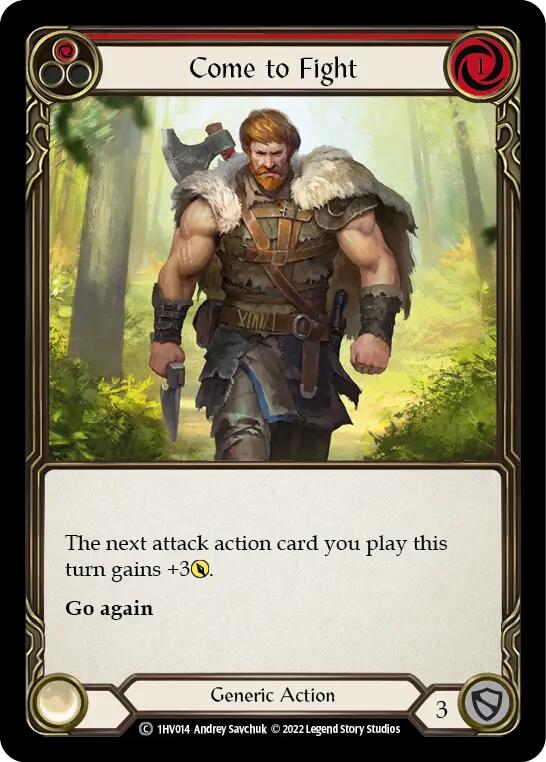 Come to Fight (Red) [1HV014] (Historic Pack 1 Blitz Deck Viserai) | Good Games Modbury