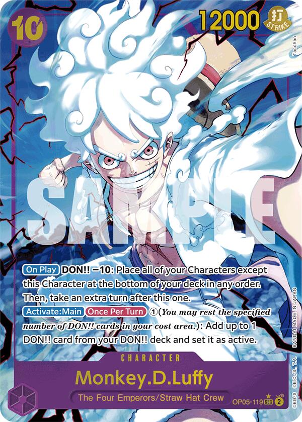 Monkey.D.Luffy (Alternate Art) (Tacchan) [Premium Booster] | Good Games Modbury