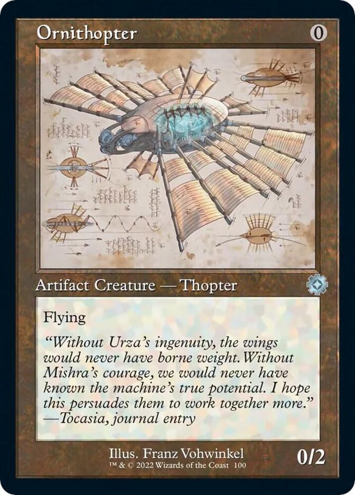 Ornithopter Schematic 100/63 (The Brothers' War: Retro Frame Artifacts)  | Good Games Modbury