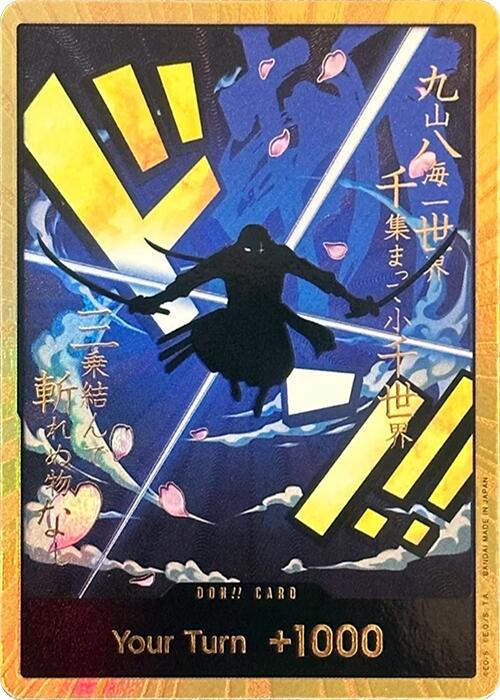 DON!! Card (Zoro) [Premium Booster] | Good Games Modbury