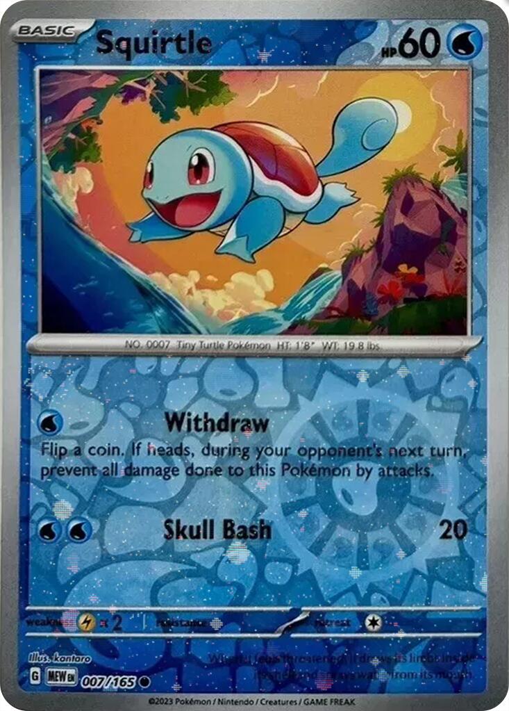 Squirtle (007/165) (Cosmos Holo) (Costco Exclusive) [SV: Scarlet & Violet 151] | Good Games Modbury