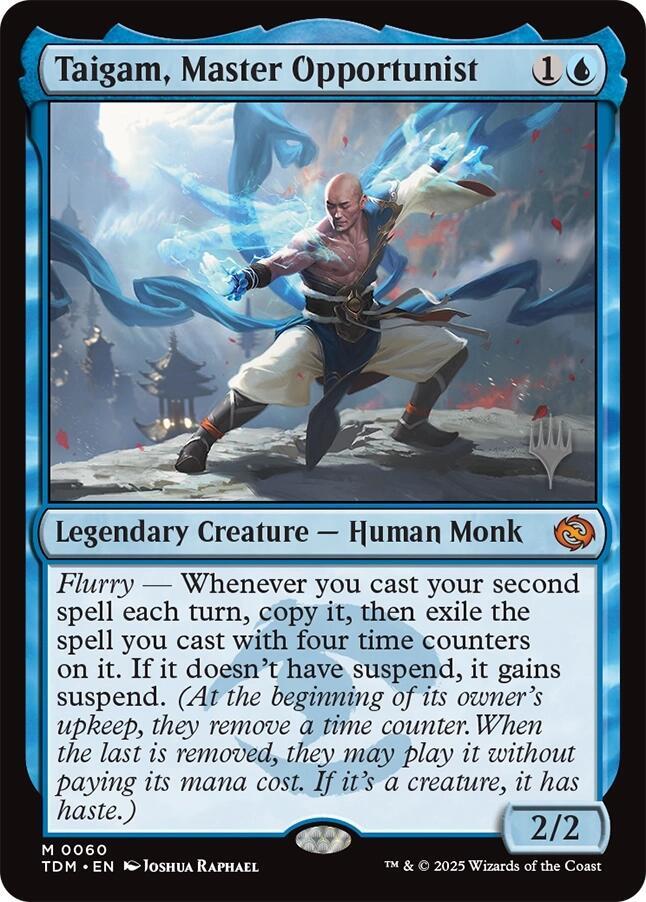 Taigam, Master Opportunist 60p/166 (Promo Pack: Tarkir: Dragonstorm)  - Foil | Good Games Modbury