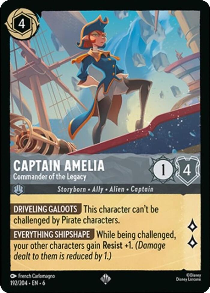 Captain Amelia - Commander of the Legacy (192/204) [Azurite Sea] | Good Games Modbury