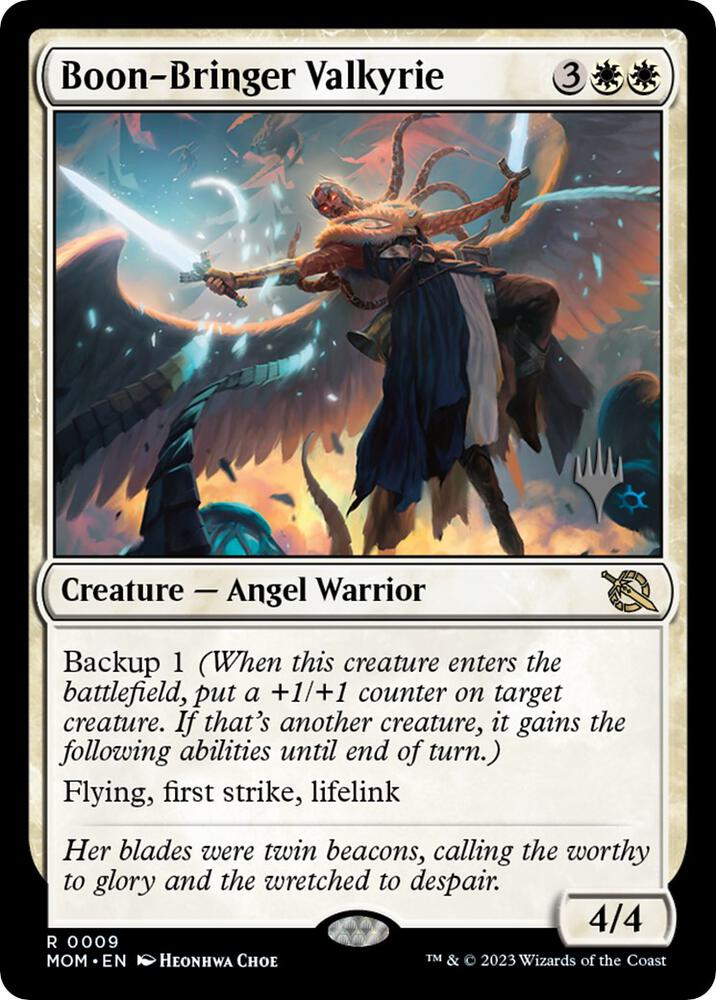 Boon Bringer Valkyrie 9p/162 (Promo Pack: March of the Machine)  - Foil | Good Games Modbury