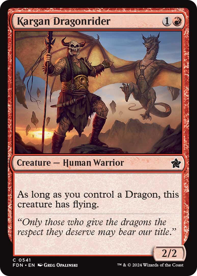 Kargan Dragonrider [Foundations] | Good Games Modbury