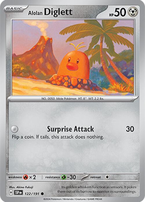 Alolan Diglett (122/191) [Scarlet & Violet: Surging Sparks] | Good Games Modbury