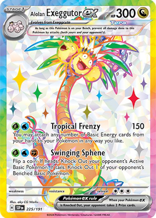 Alolan Exeggutor ex (225/191) [Scarlet & Violet: Surging Sparks] | Good Games Modbury