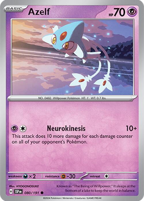 Azelf (080/191) [Scarlet & Violet: Surging Sparks] | Good Games Modbury