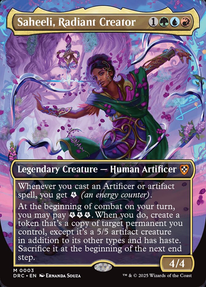 Saheeli, Radiant Creator 3/187 (Commander: Aetherdrift)  - Borderless | Good Games Modbury