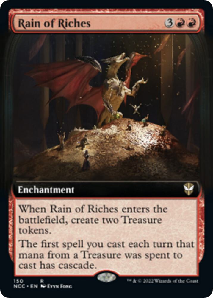 Rain of Riches Extended Art 150 (Commander: Streets of New Capenna)  | Good Games Modbury