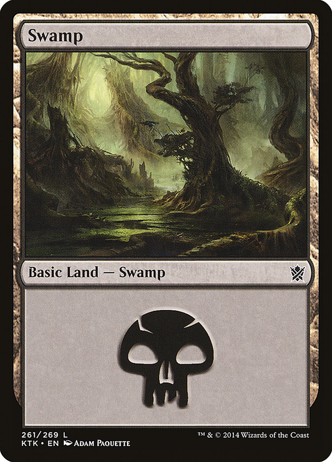 Swamp (261) [Khans of Tarkir] | Good Games Modbury