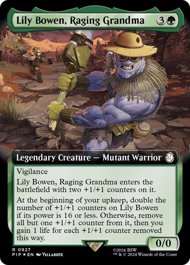 Lily Bowen, Raging Grandma (Extended Art) (Surge Foil) [Fallout] | Good Games Modbury