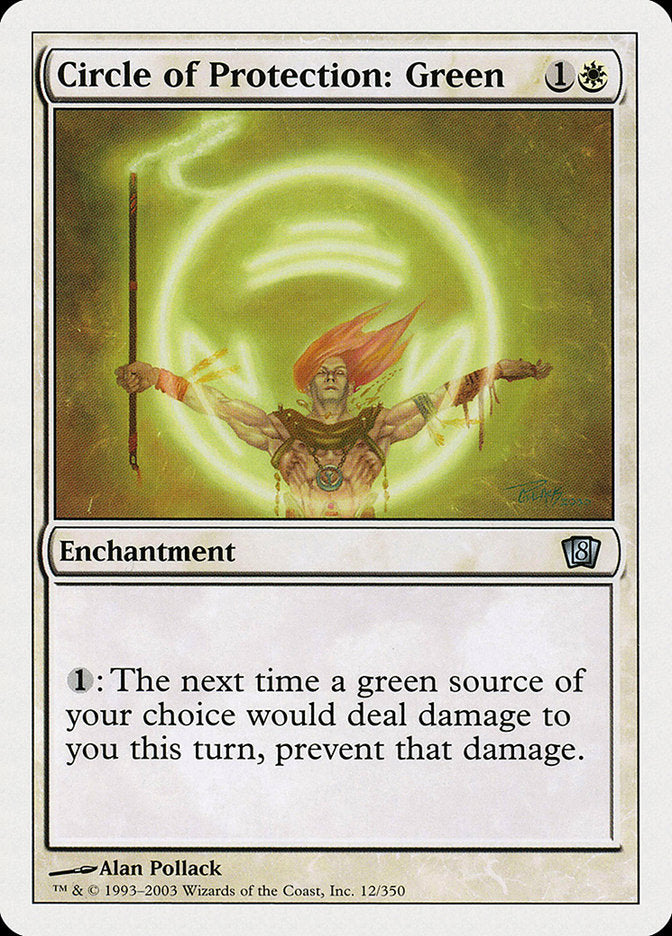 Circle of Protection: Green 12/350 (8th Edition)  | Good Games Modbury