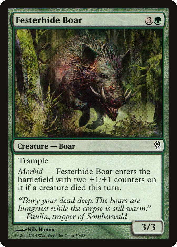 Festerhide Boar [Duel Decks: Jace vs. Vraska] | Good Games Modbury