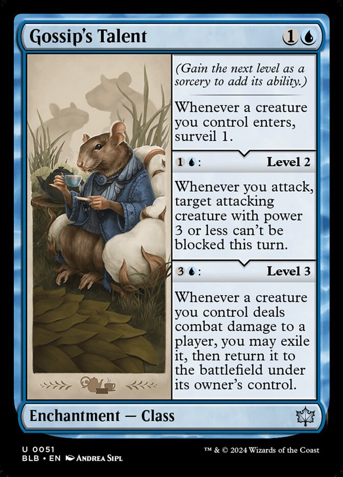 Gossip's Talent 51/281 (Bloomburrow)  - Foil | Good Games Modbury