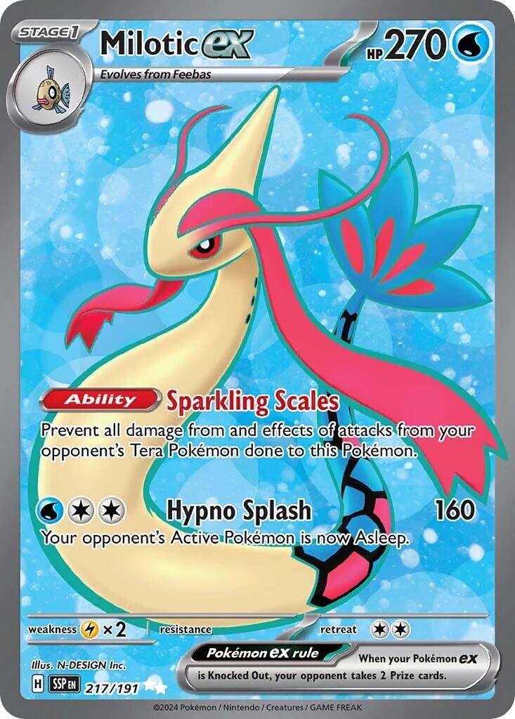 Milotic ex (217/191) [Scarlet & Violet: Surging Sparks] | Good Games Modbury