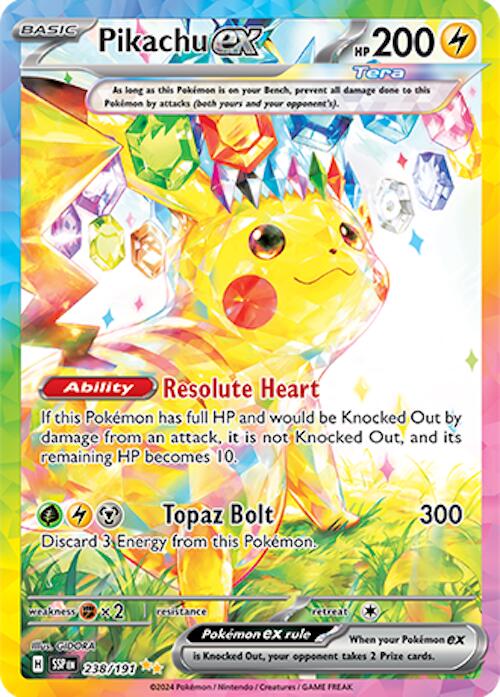 Pikachu ex (238/191) [Scarlet & Violet: Surging Sparks] | Good Games Modbury