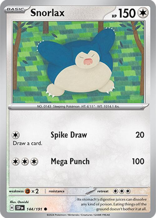 Snorlax (144/191) [Scarlet & Violet: Surging Sparks] | Good Games Modbury