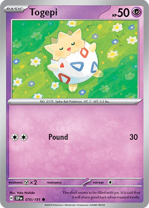 Togepi (070/191) [Scarlet & Violet: Surging Sparks] | Good Games Modbury