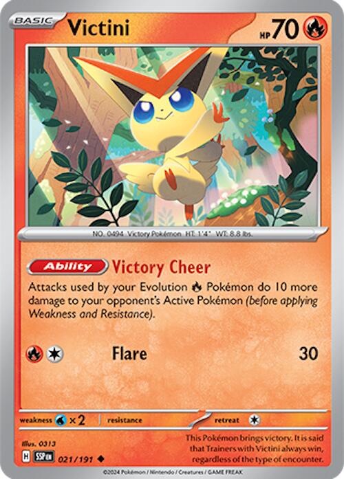 Victini (021/191) [Scarlet & Violet: Surging Sparks] | Good Games Modbury
