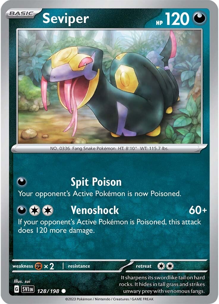 Seviper (128/198) [Scarlet & Violet: Base Set] | Good Games Modbury