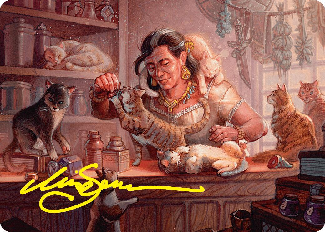 Cat Collector Art Card (1/54) (Gold-Stamped Signature) [Foundations Art Series] | Good Games Modbury