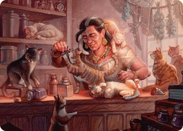 Cat Collector Art Card (1/54) [Foundations Art Series] | Good Games Modbury