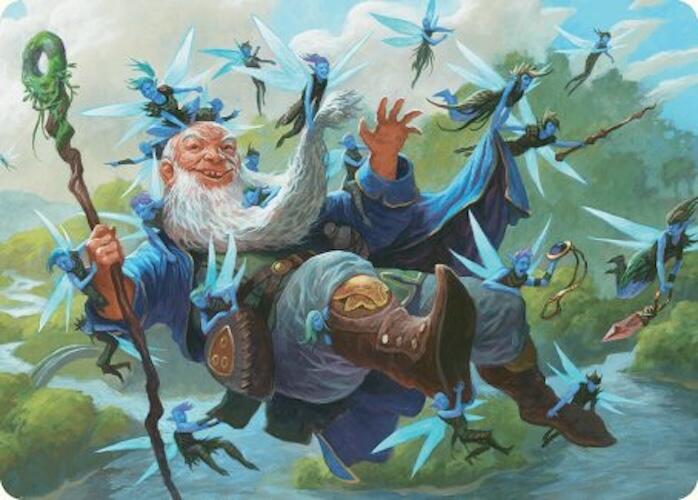 Mischievous Mystic Art Card (7/54) [Foundations Art Series] | Good Games Modbury