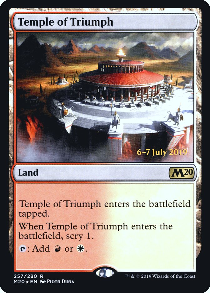 Temple of Triumph [Core Set 2020 Prerelease Promos] | Good Games Modbury