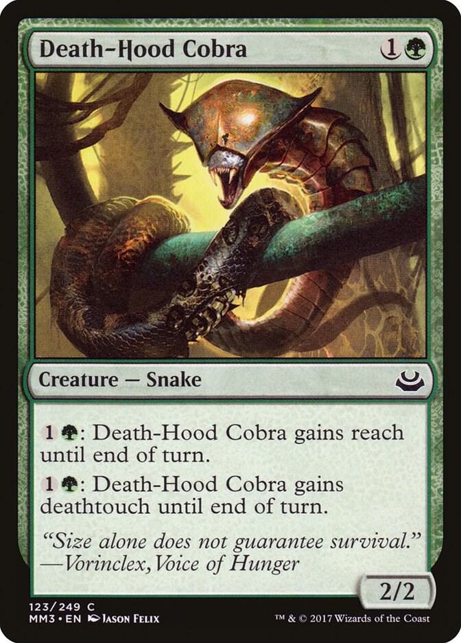 Death-Hood Cobra 123/249 (Modern Masters 2017)  - Foil | Good Games Modbury