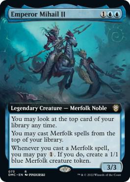 Emperor Mihail II Extended Art 73/50 (Commander: Dominaria United)  - Foil | Good Games Modbury