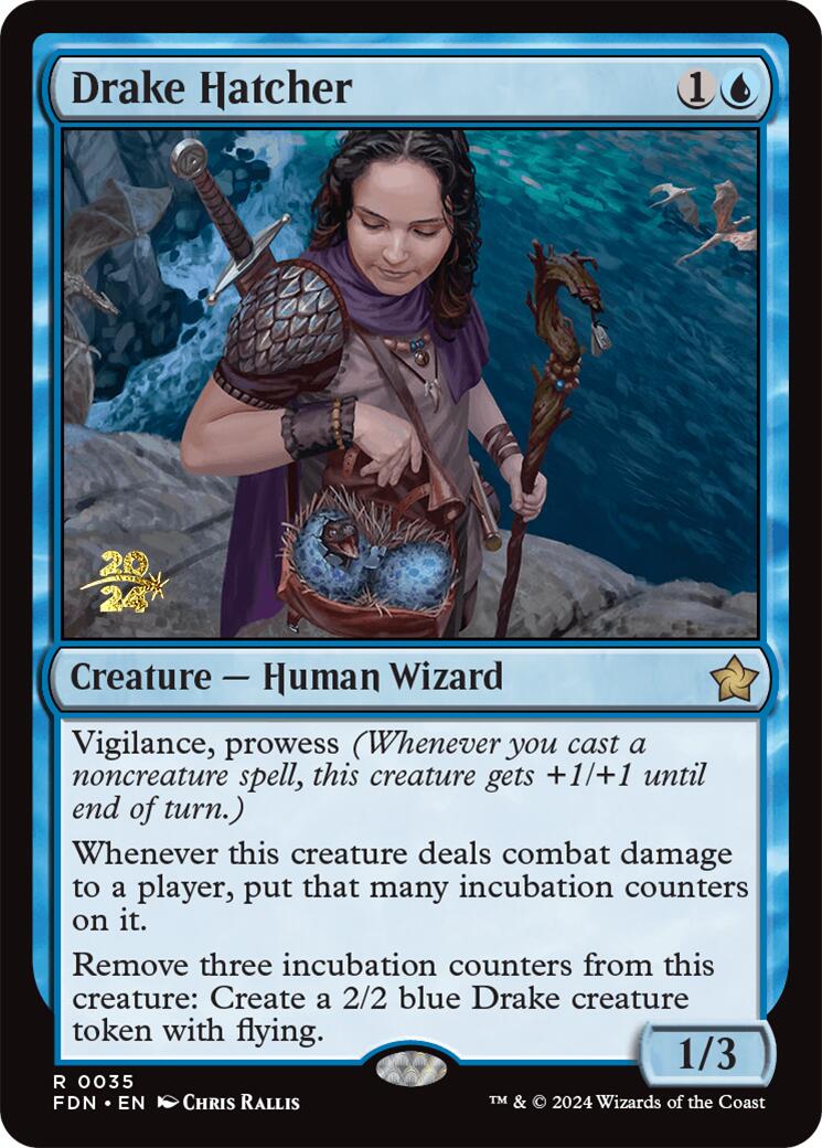 Drake Hatcher [Foundations Prerelease Promos] | Good Games Modbury