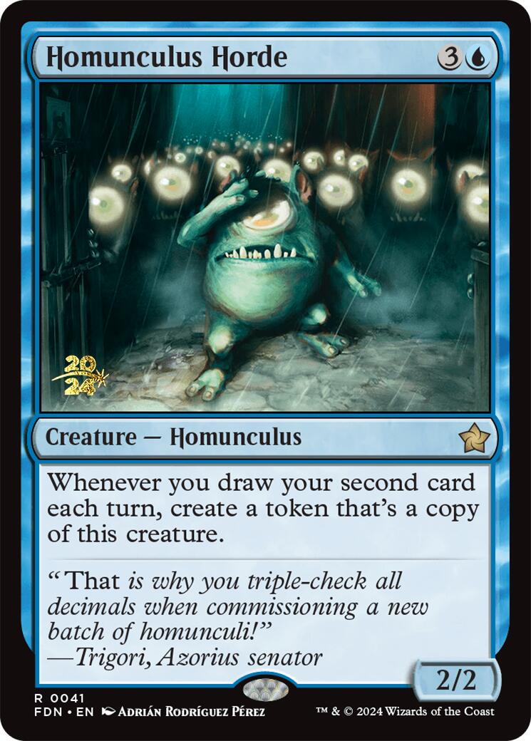Homunculus Horde [Foundations Prerelease Promos] | Good Games Modbury