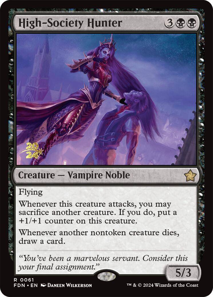 High-Society Hunter [Foundations Prerelease Promos] | Good Games Modbury