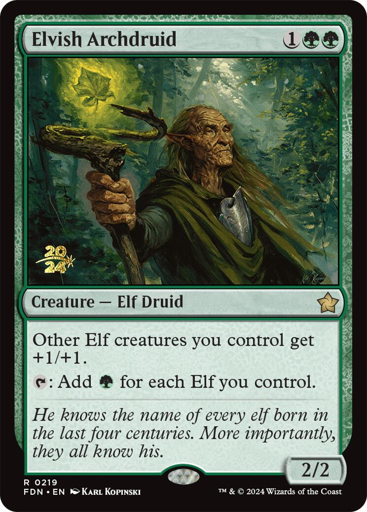 Elvish Archdruid [Foundations Prerelease Promos] | Good Games Modbury