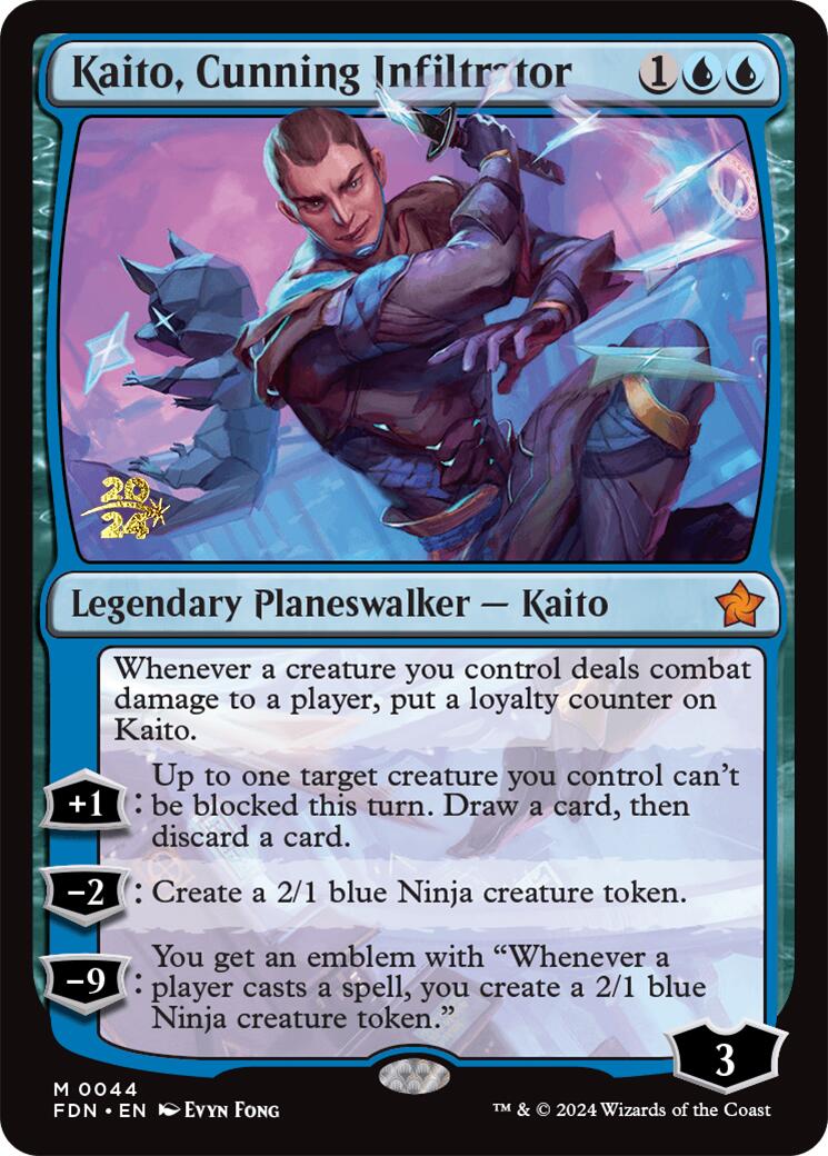 Kaito, Cunning Infiltrator [Foundations Prerelease Promos] | Good Games Modbury