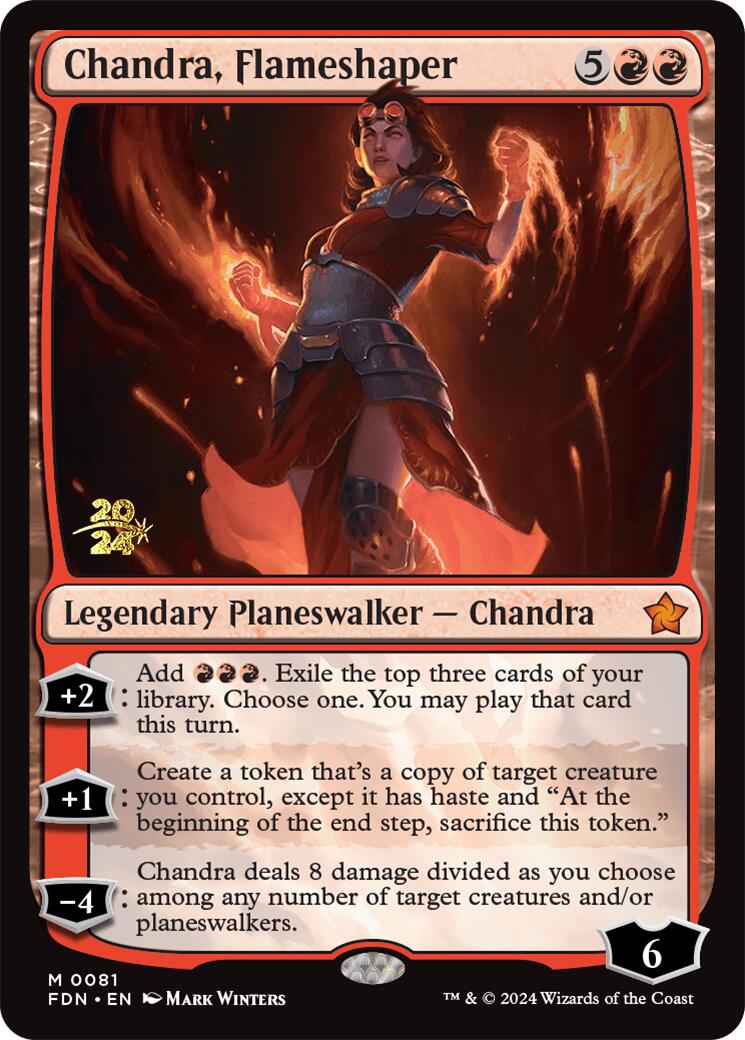 Chandra, Flameshaper [Foundations Prerelease Promos] | Good Games Modbury