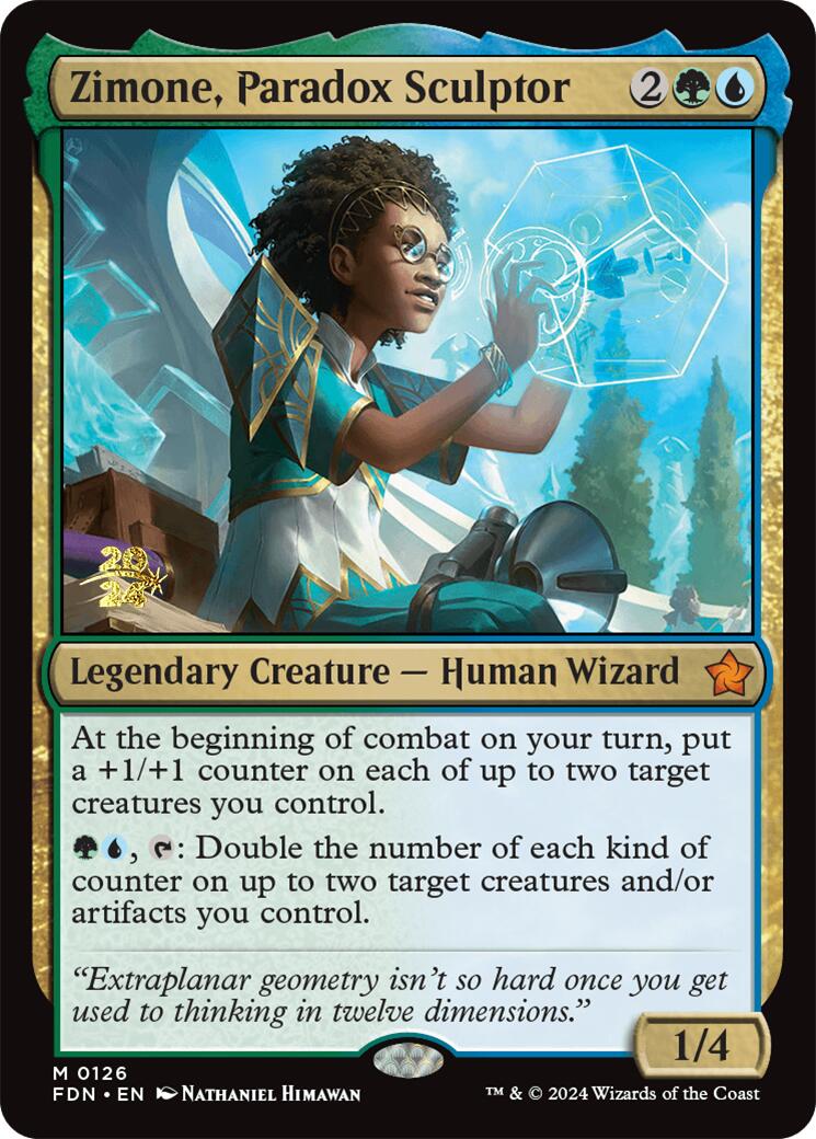 Zimone, Paradox Sculptor [Foundations Prerelease Promos] | Good Games Modbury