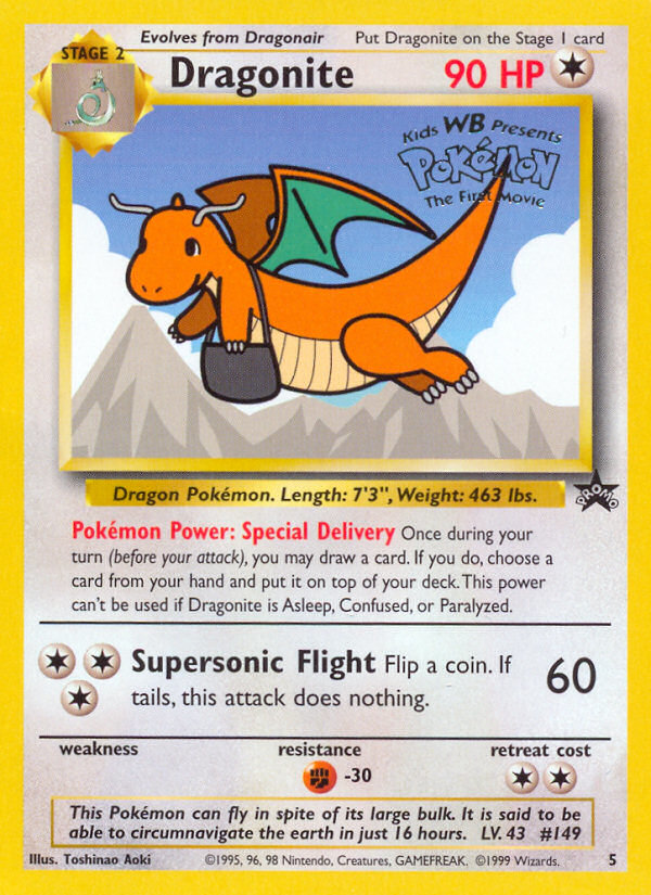 Dragonite (5) [Wizards of the Coast: Black Star Promos] | Good Games Modbury