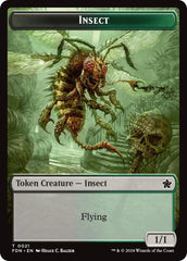 Goblin // Insect Doubled-Sided Token [Foundations Tokens] | Good Games Modbury