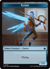 Faerie // Fish Doubled-Sided Token [Foundations Tokens] | Good Games Modbury