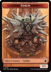 Goblin // Zombie Doubled-Sided Token [Foundations Tokens] | Good Games Modbury