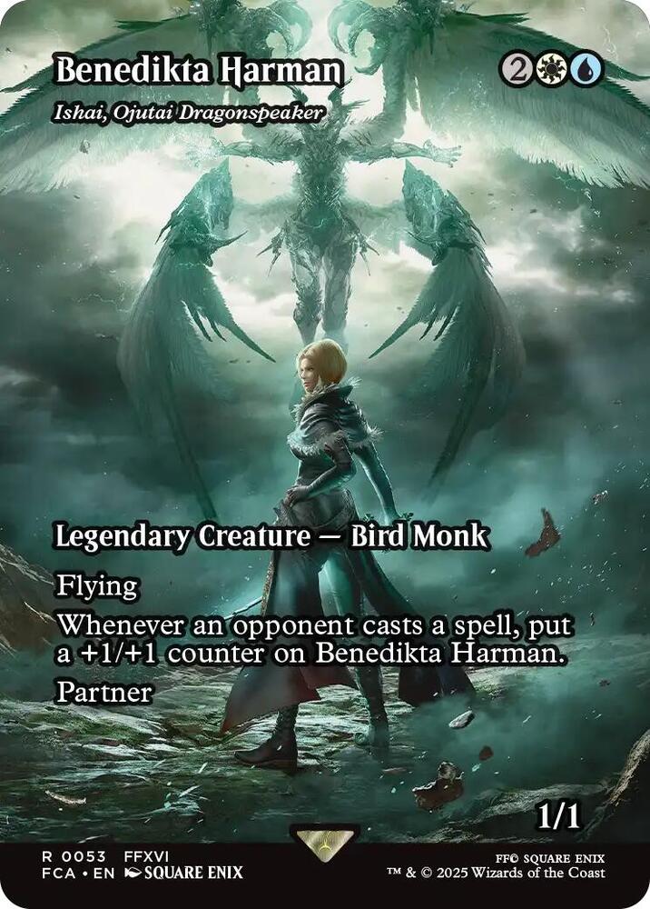 Benedikta Harman - Ishai, Ojutai Dragonspeaker 53/64 (FINAL FANTASY: Through the Ages)  - Showcase Foil | Good Games Modbury