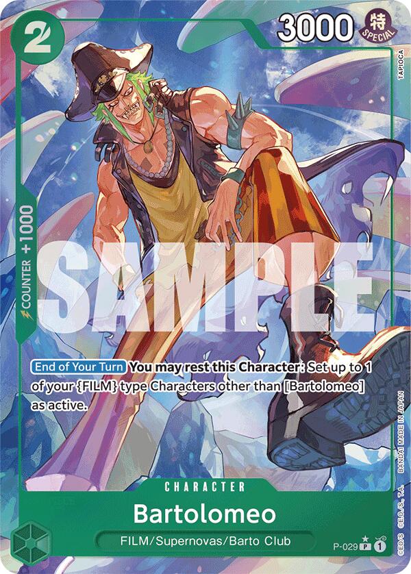 Bartolomeo (P-029) (Full Art) [Premium Booster -The Best-] | Good Games Modbury