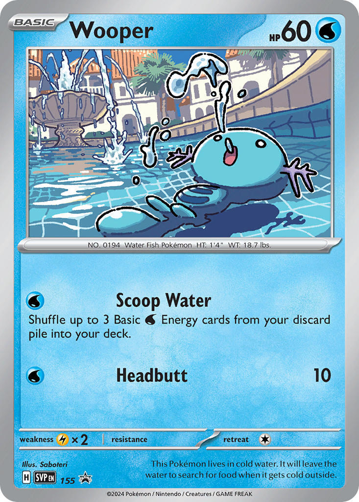 Wooper (155) [Scarlet & Violet: Black Star Promos] | Good Games Modbury