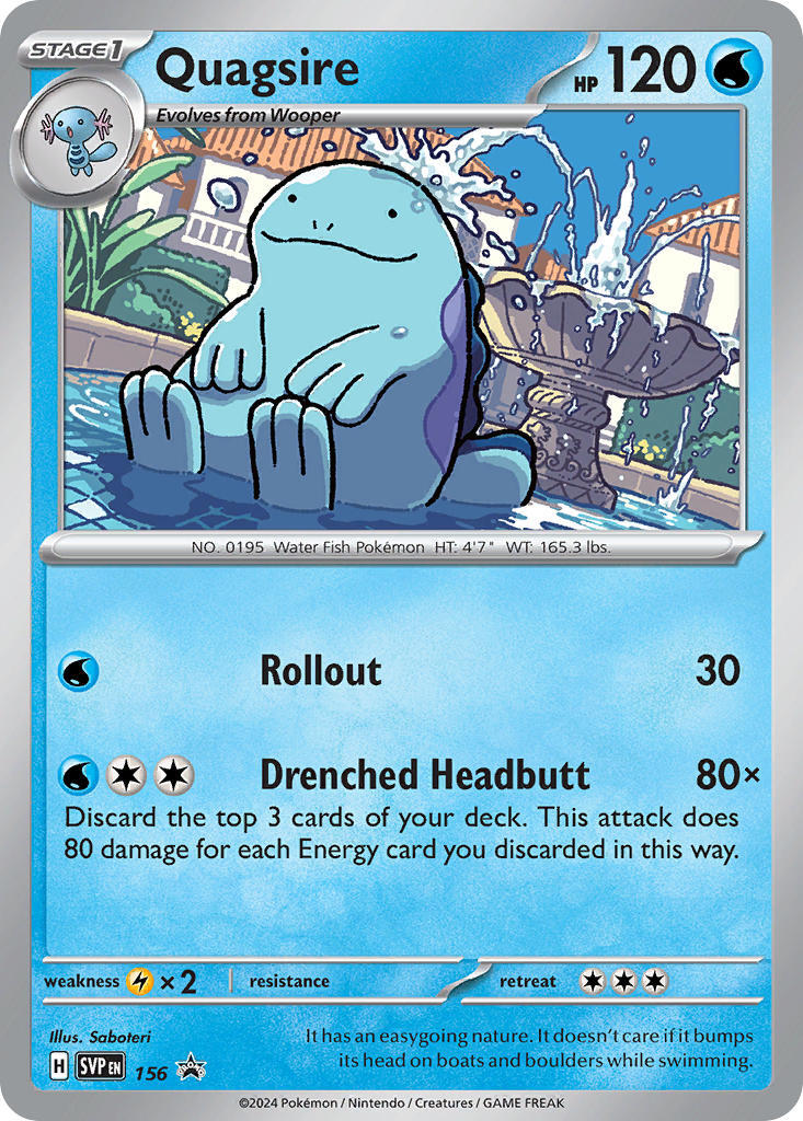 Quagsire (156) [Scarlet & Violet: Black Star Promos] | Good Games Modbury